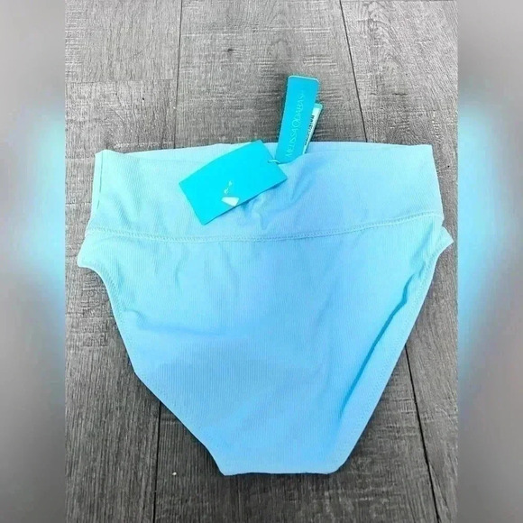 Melissa Odabash Brussels Bikini Bottom CR Celeste Ribbed New With Tag - Picture 5 of 5